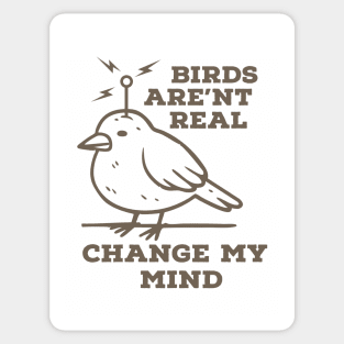 Birds Aren’t Real – Change My Mind Sticker